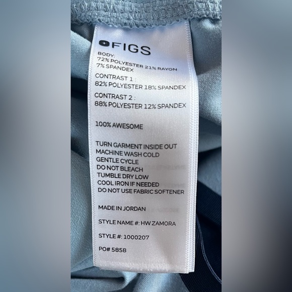 FIGS Women’s Limited Edition “Dusty Blue” Scrub Set |Jogger High Waisted | Small - Picture 8 of 14